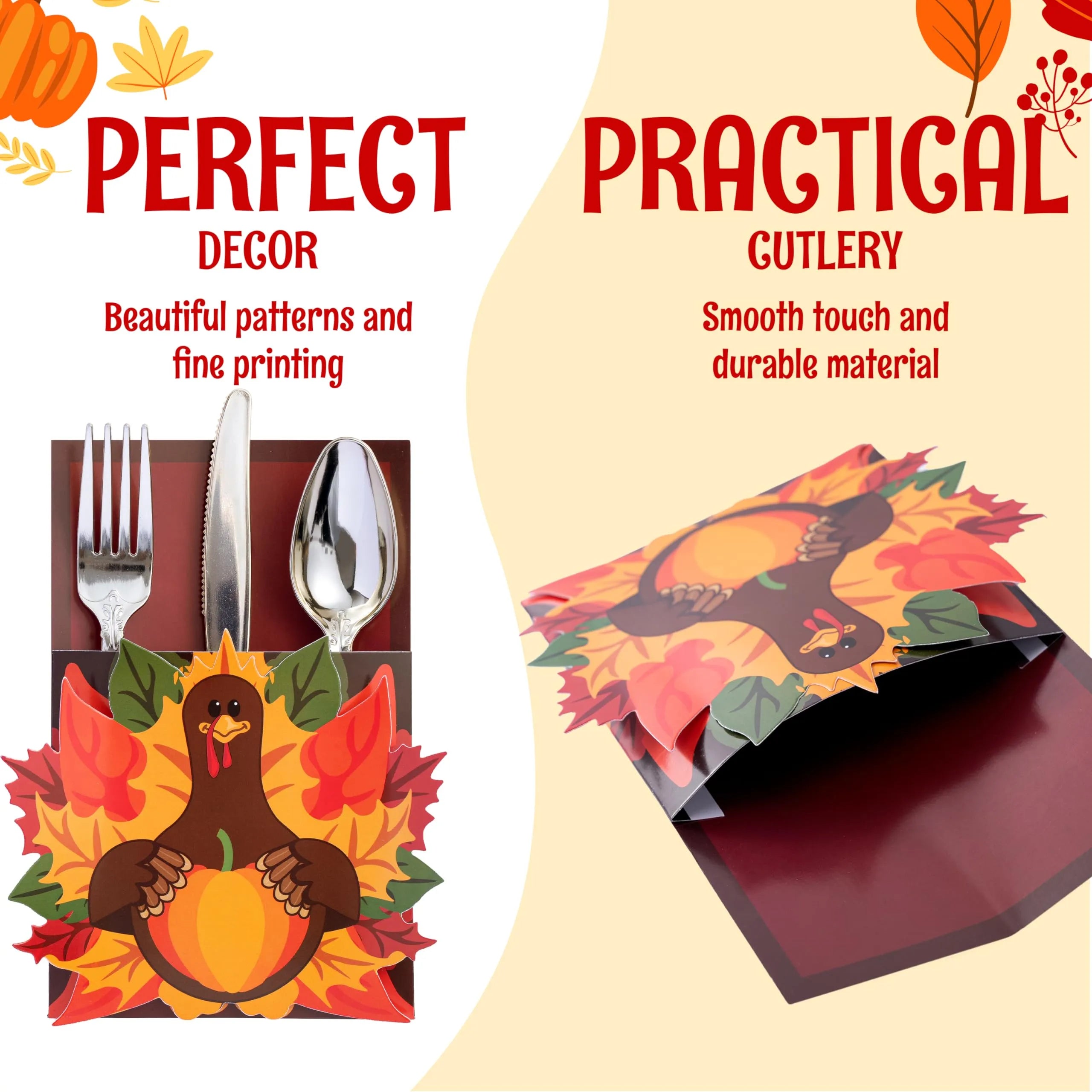 18 Count Thanksgiving Cutlery Holder Set for Thanksgiving - Image 5