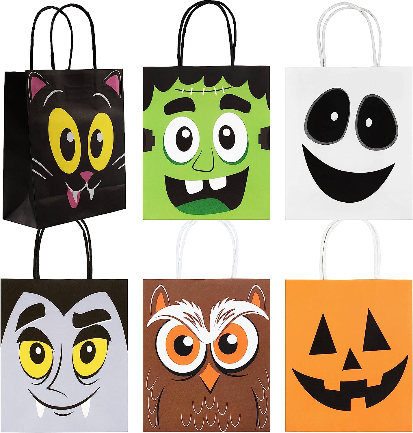 Halloween Colorful Bags with Handles, 24 Pcs - Image 5
