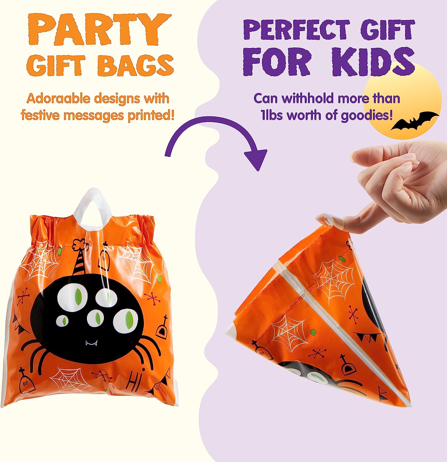 Four-sided Halloween Goody Bags ,108 Pcs - Image 3