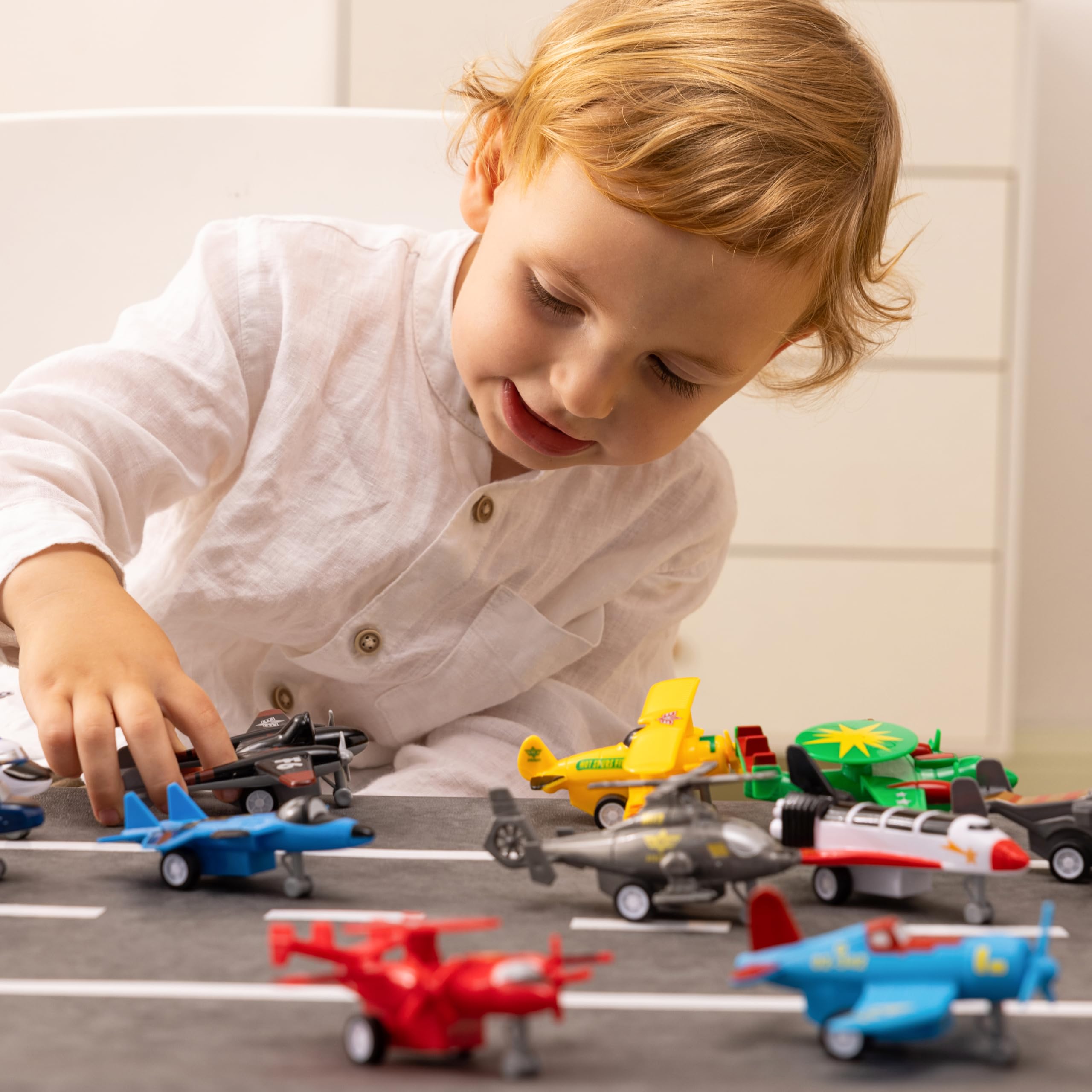 Pull Back Aircraft Toy Set, 16Pcs - Image 2