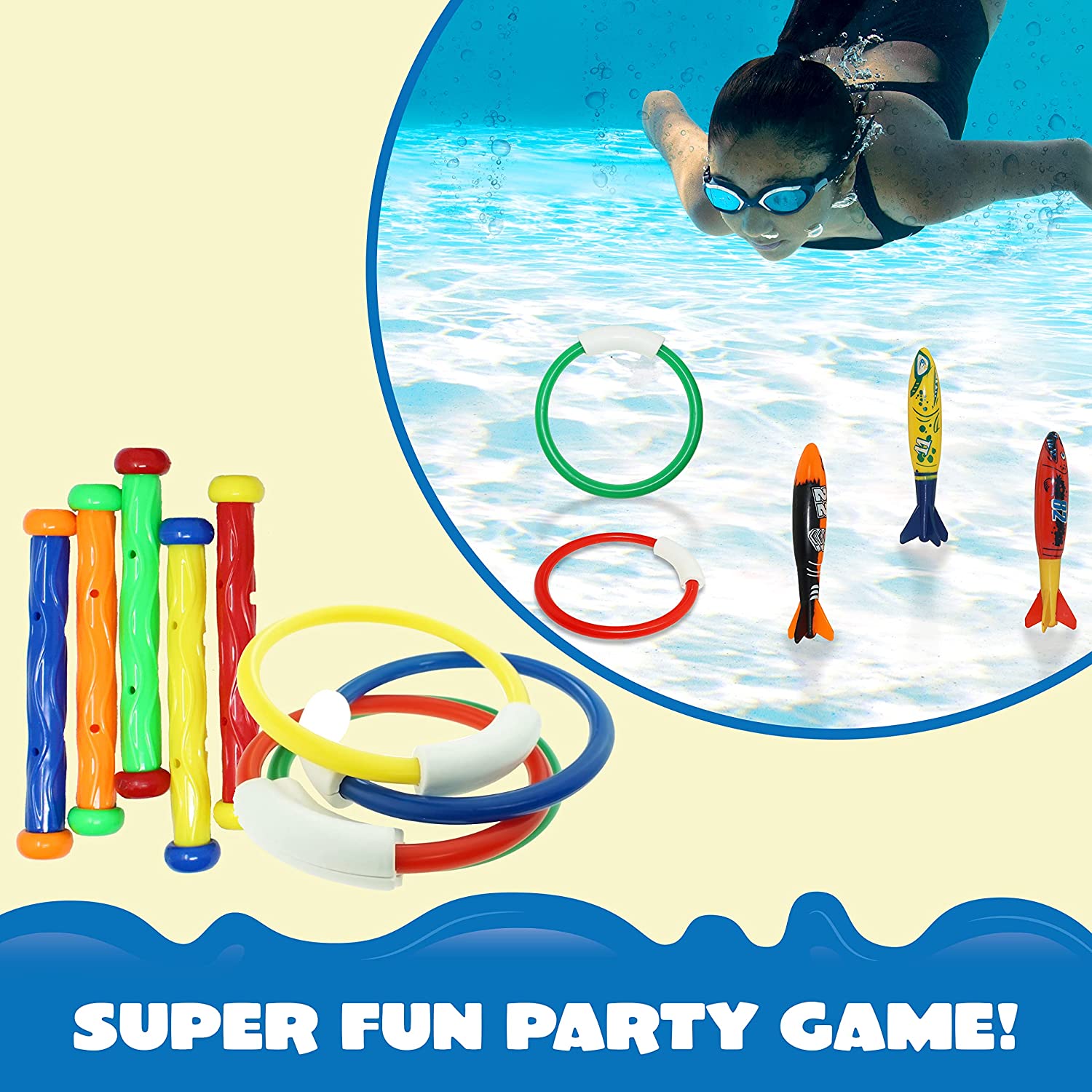 Sloosh - Summer Diving Toys, 18-piece Set - Image 7
