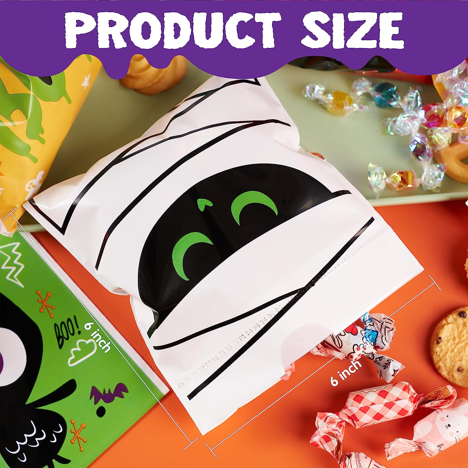 Four-sided Halloween Goody Bags ,108 Pcs - Image 5