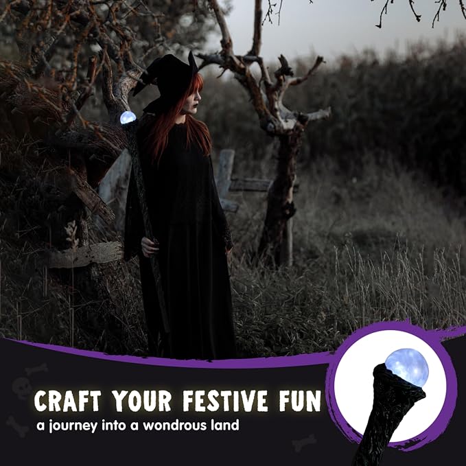 JOYIN LED Wizard Staff - Light Up Your Halloween Magic - Image 4