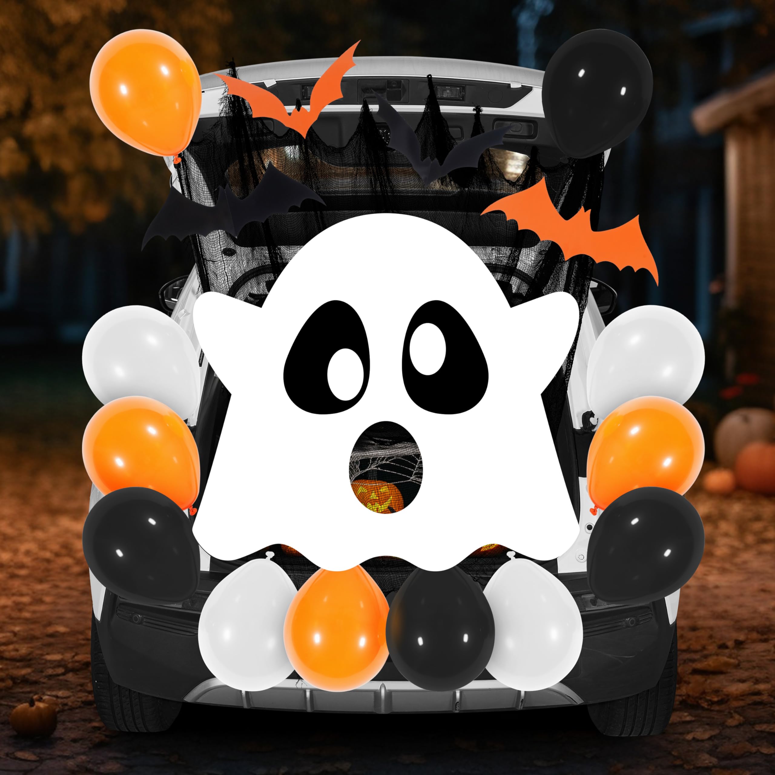 JOYIN Halloween White Ghost Trunk or Treat Car Decor Kit - Image 2