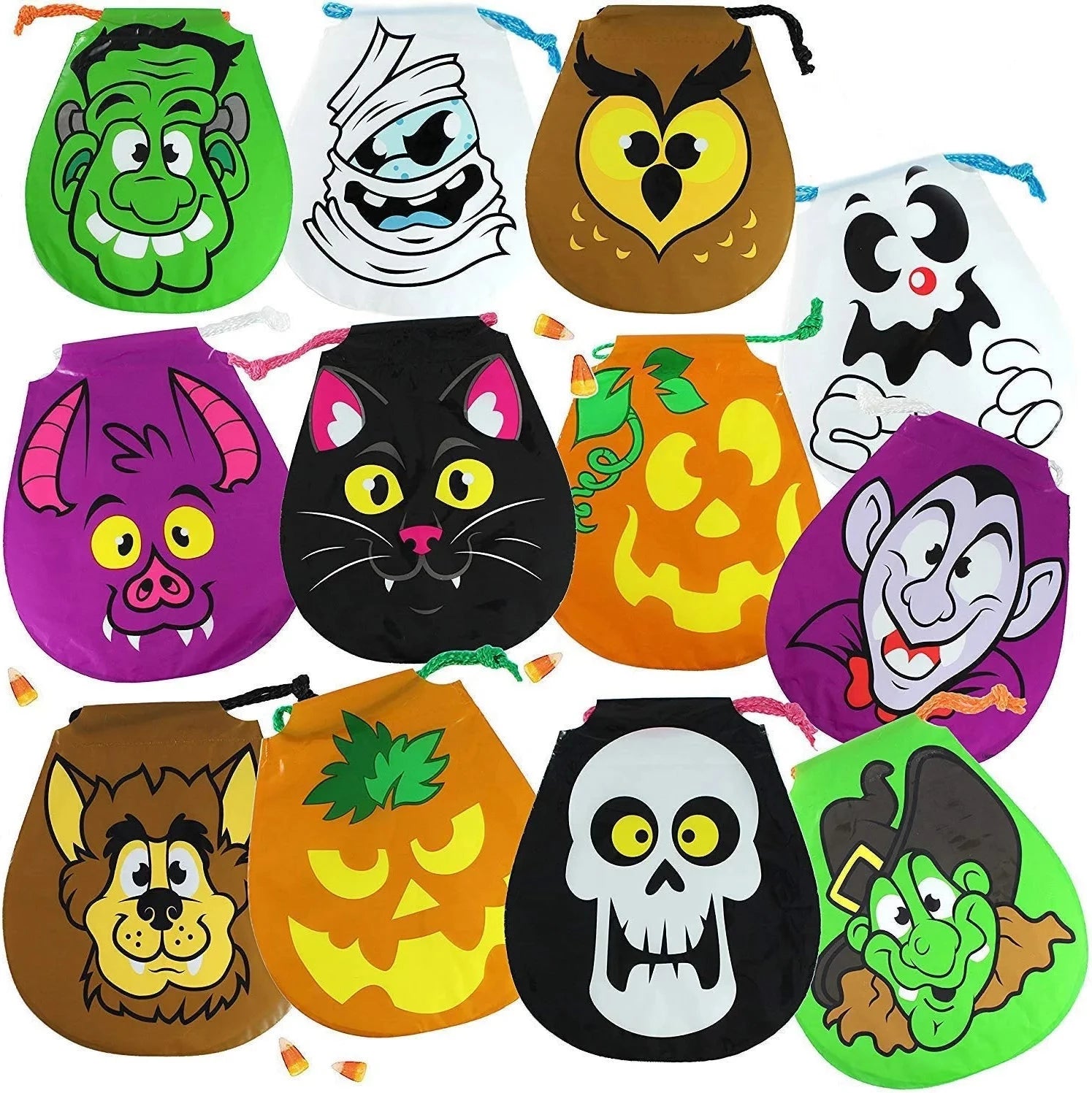 7.75in Halloween Drawstring Goody Bags, 72 Pcs - Image 2