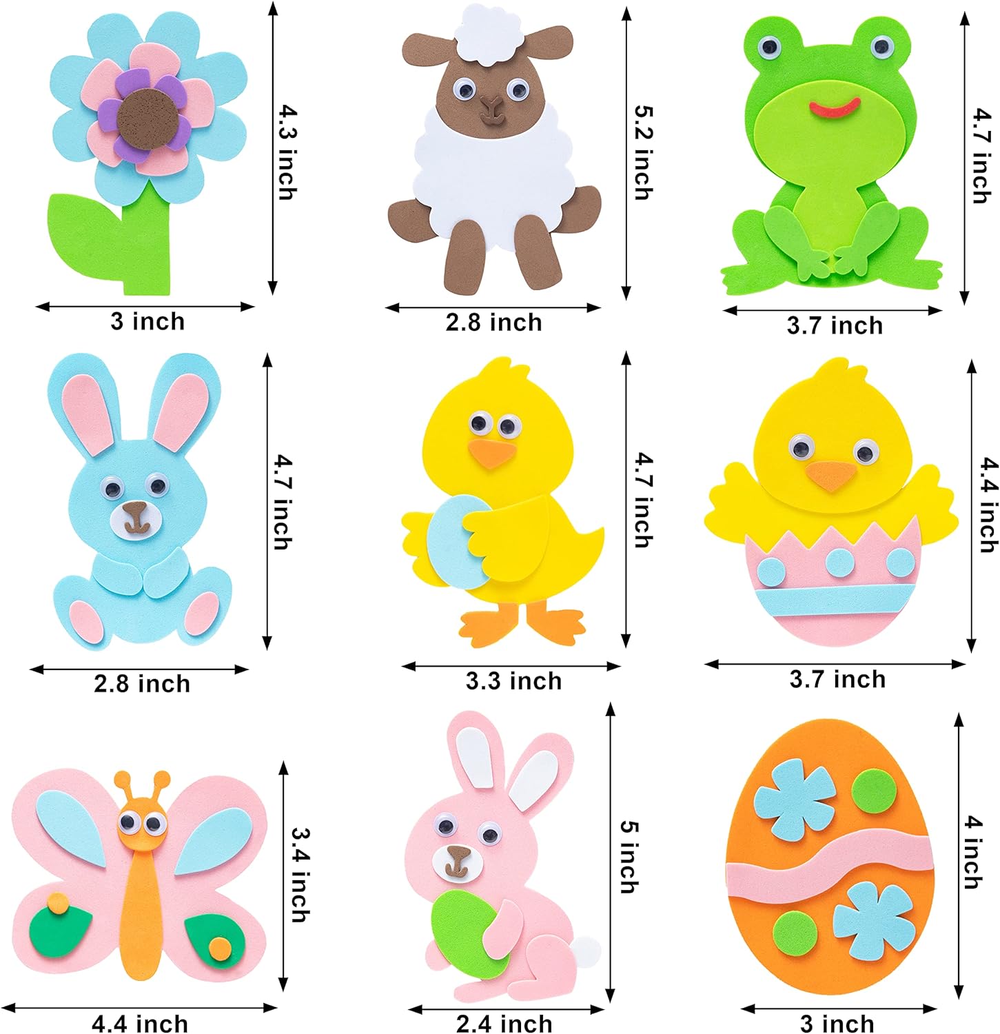 JOYIN Easter Egg Magnet Craft Set 24 Pack - Image 4