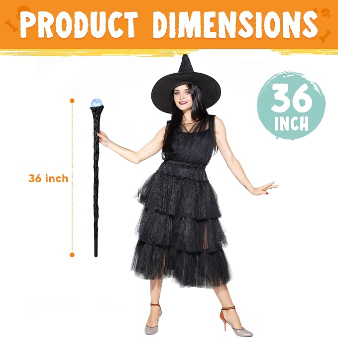 JOYIN LED Wizard Staff - Light Up Your Halloween Magic - Image 3