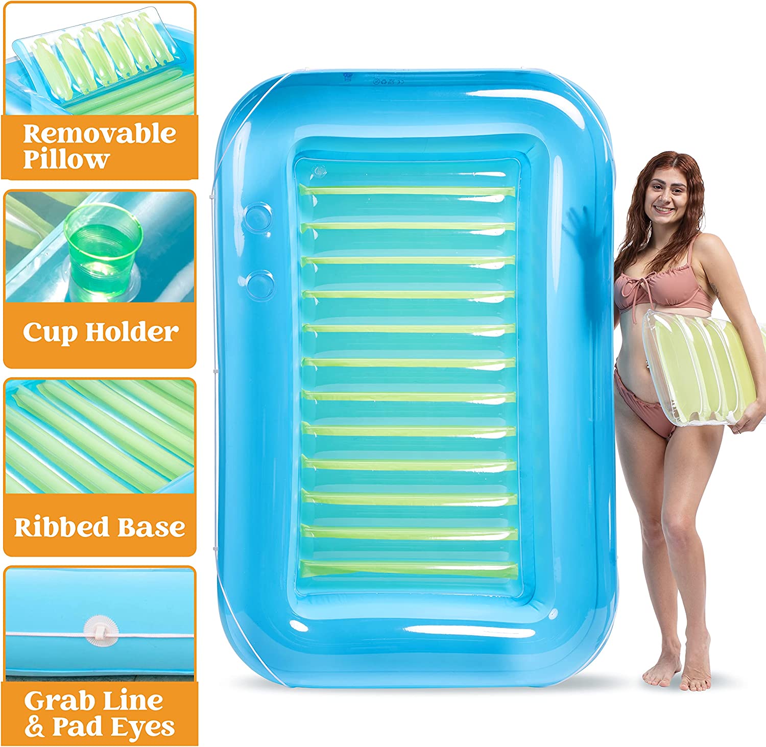 Inflatable Suntan Blue Green - Image 6