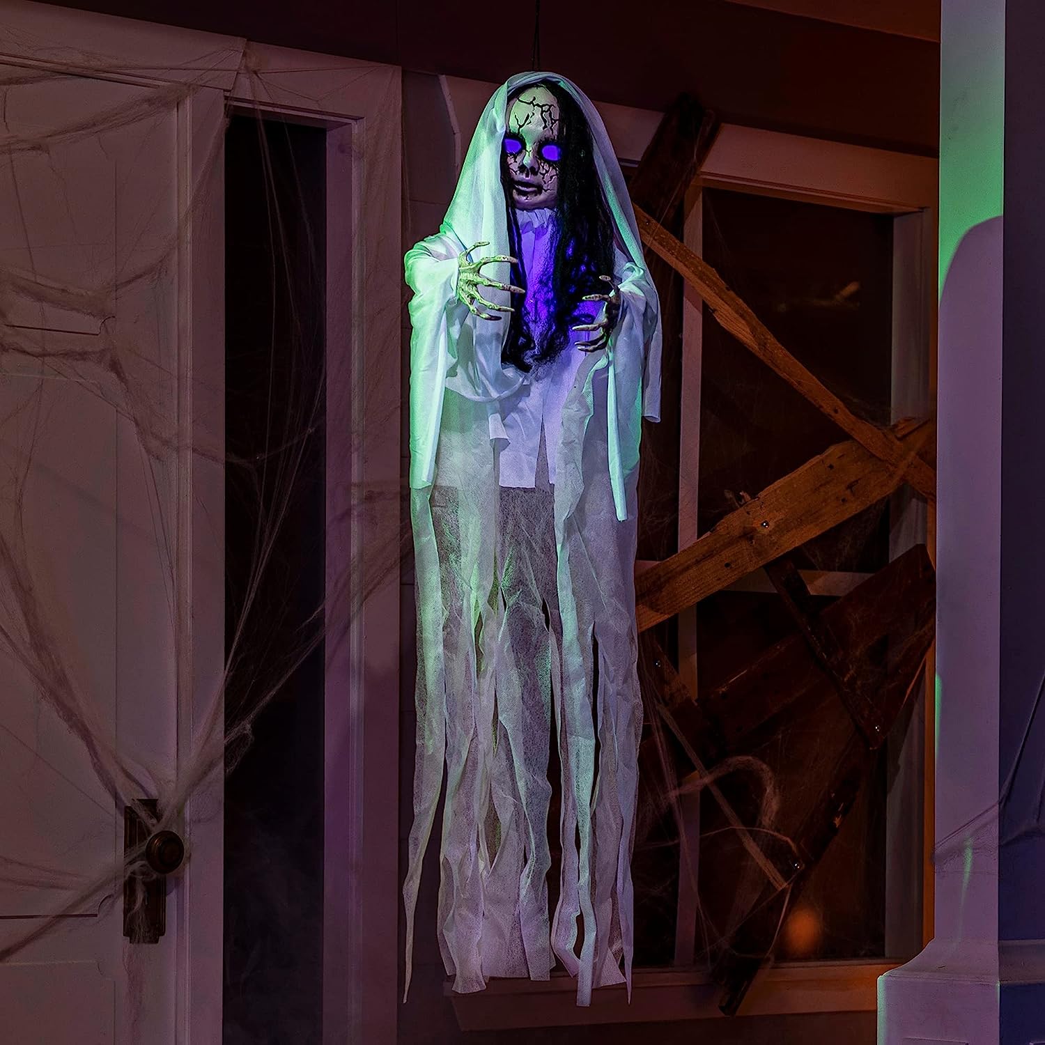 43in Ghost Girl with Light-up Head - Image 8