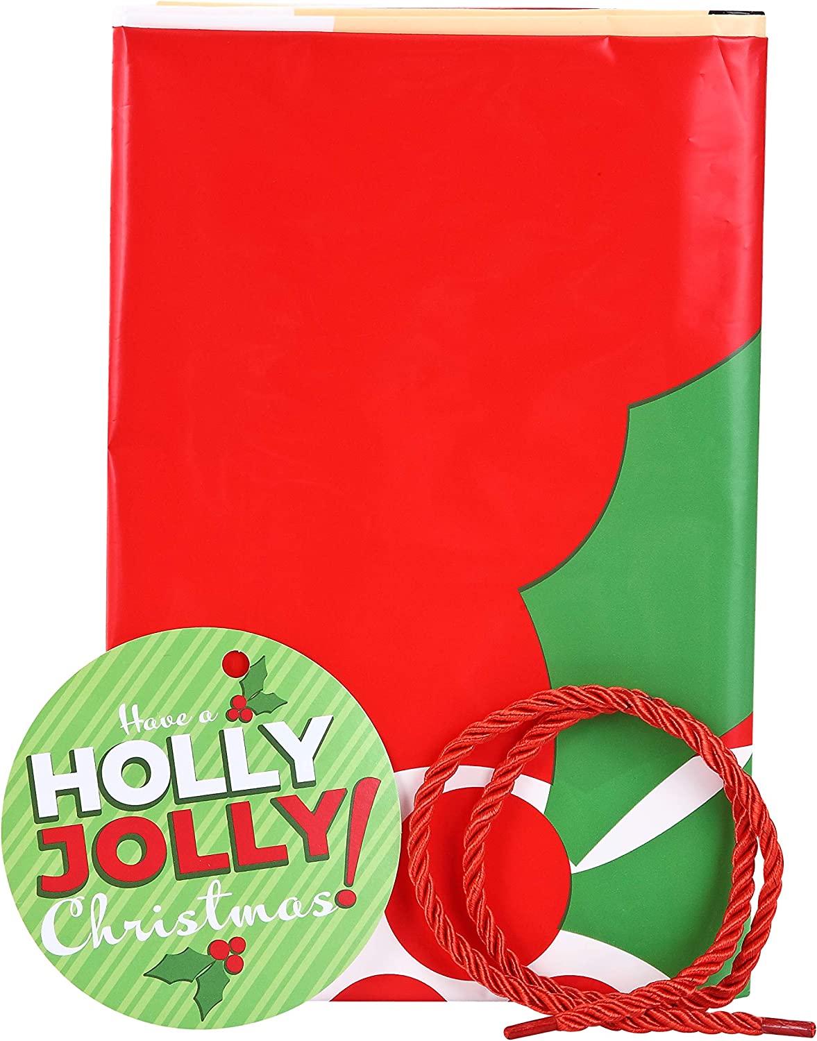 3 Piece Jumbo Holiday Santa Gift Bag - Image 7