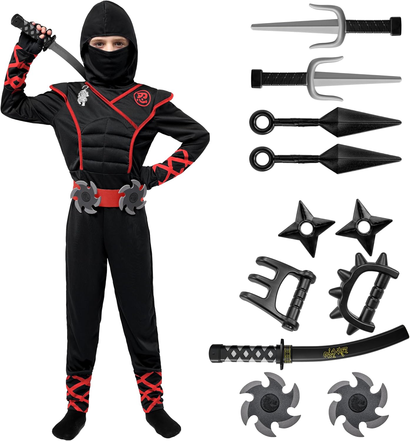 JOYIN Kids Halloween Ninja Costume Set - Image 9