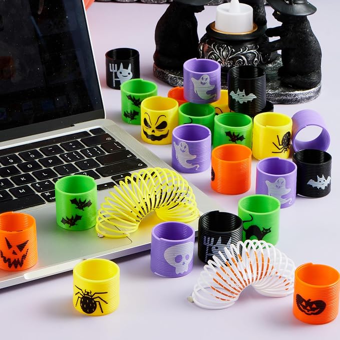 JOYIN 36 PCS Halloween Coil Spring Toys - Party Favors for Kids - Image 7