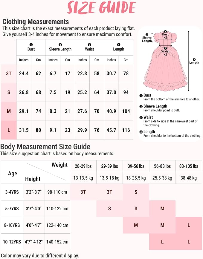 JOYIN Girls Pink Princess Dress with Crown - Halloween Costume - Image 4