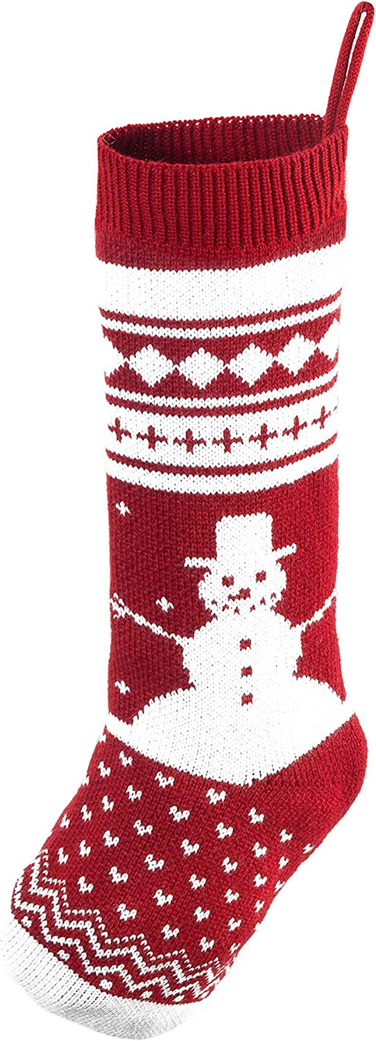 18in Knit Christmas Stockings, 6 Pack - Image 8