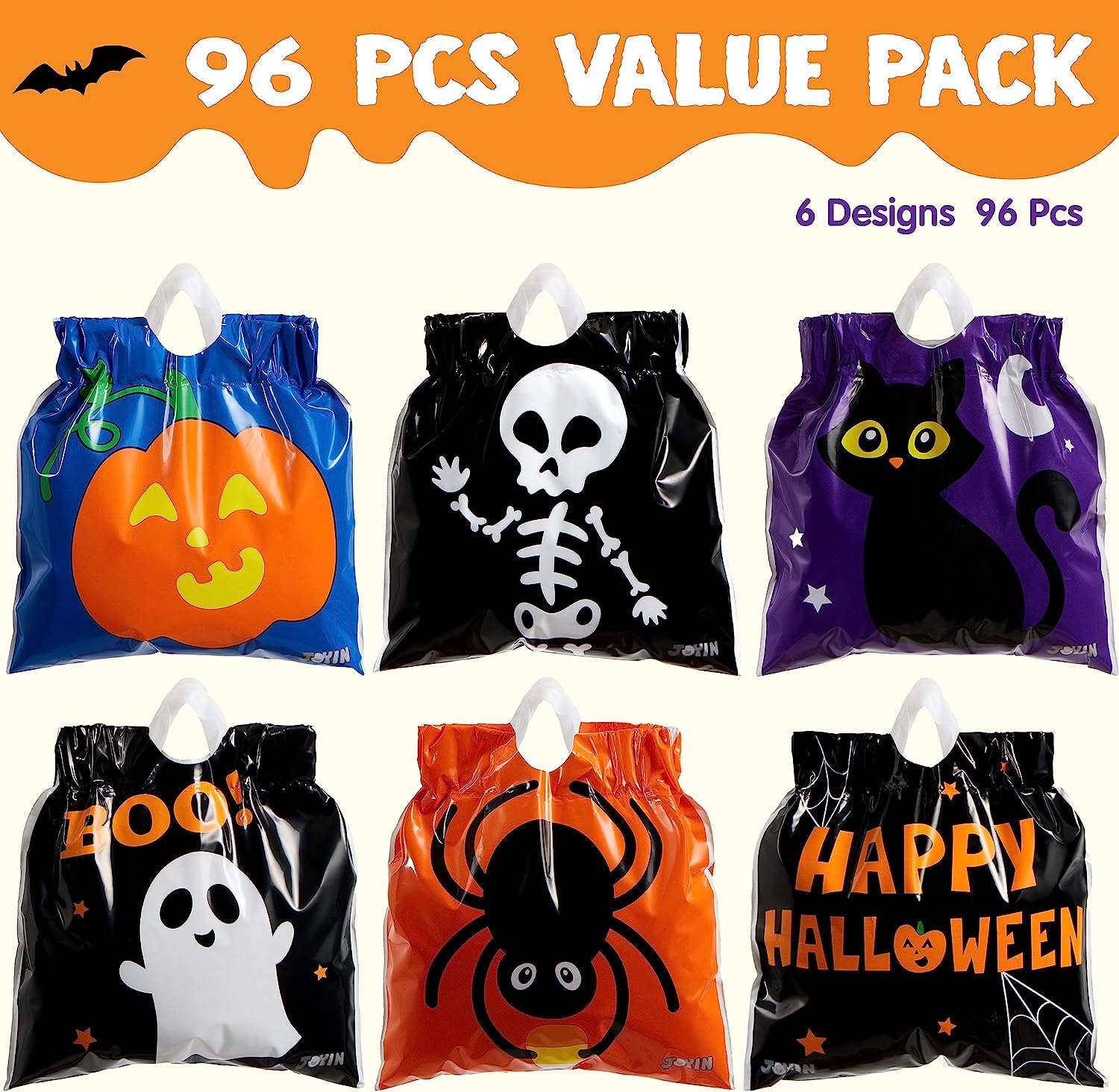 Halloween Drawstring Candy Bag, 96 Pcs - Image 3
