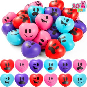 JOYIN 30 Pcs Valentines Day Heart Shape Stress Ball