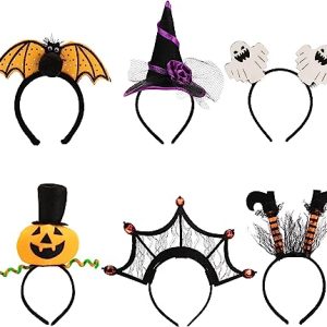 Halloween Headbands, 6 Pcs