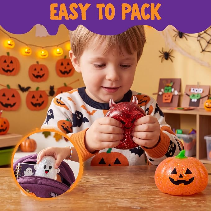JOYIN 3 PCS Halloween Squishies - Slow Rising, Stress Melting - Image 2