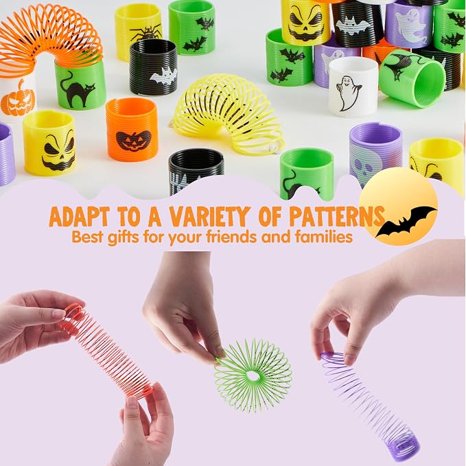 JOYIN 36 PCS Halloween Coil Spring Toys - Party Favors for Kids - Image 4