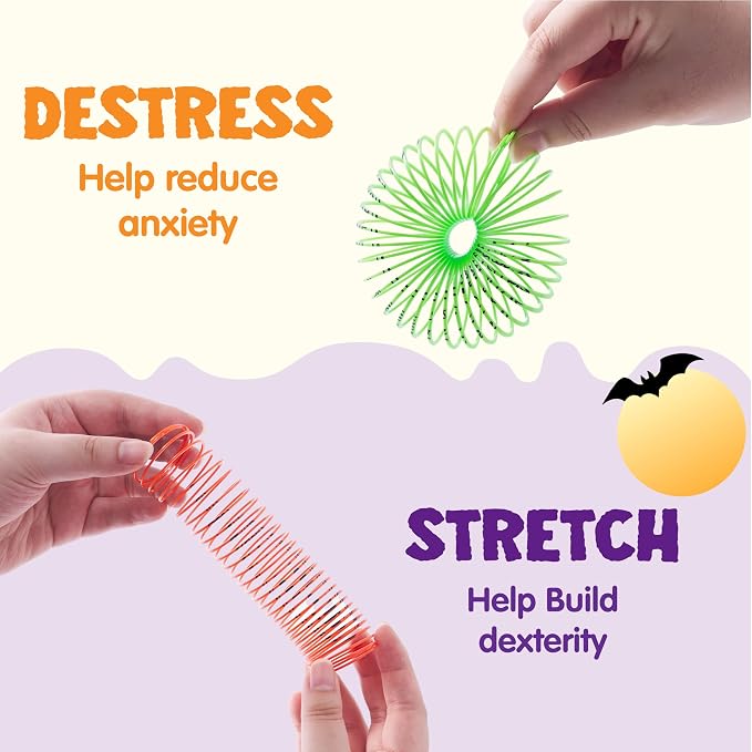 JOYIN 36 PCS Halloween Coil Spring Toys - Party Favors for Kids - Image 5