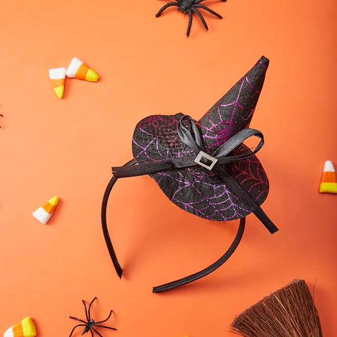 JOYIN Purple Witch Hat Headband - Cute Halloween Costume Accessory - Image 4