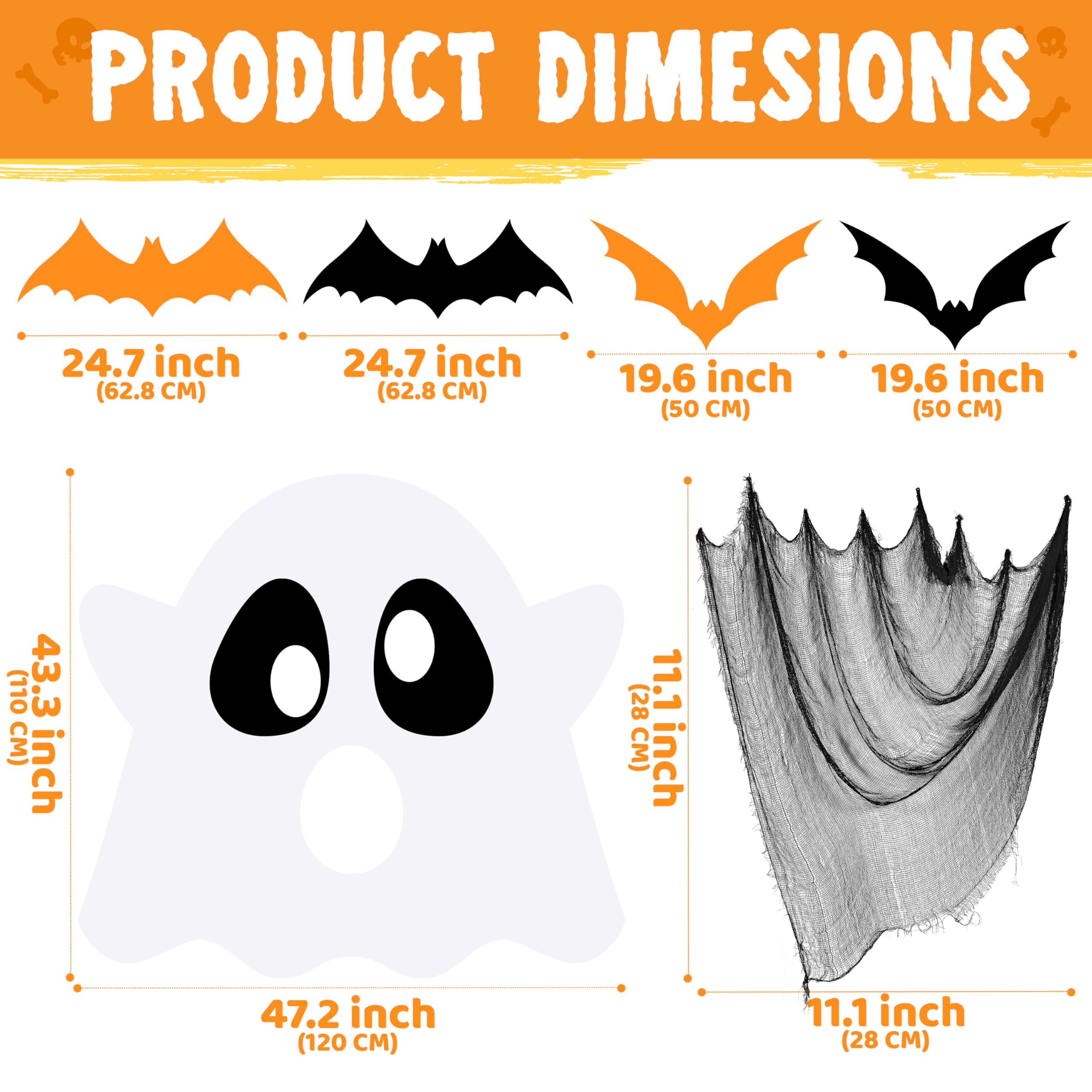 JOYIN Halloween White Ghost Trunk or Treat Car Decor Kit - Image 3
