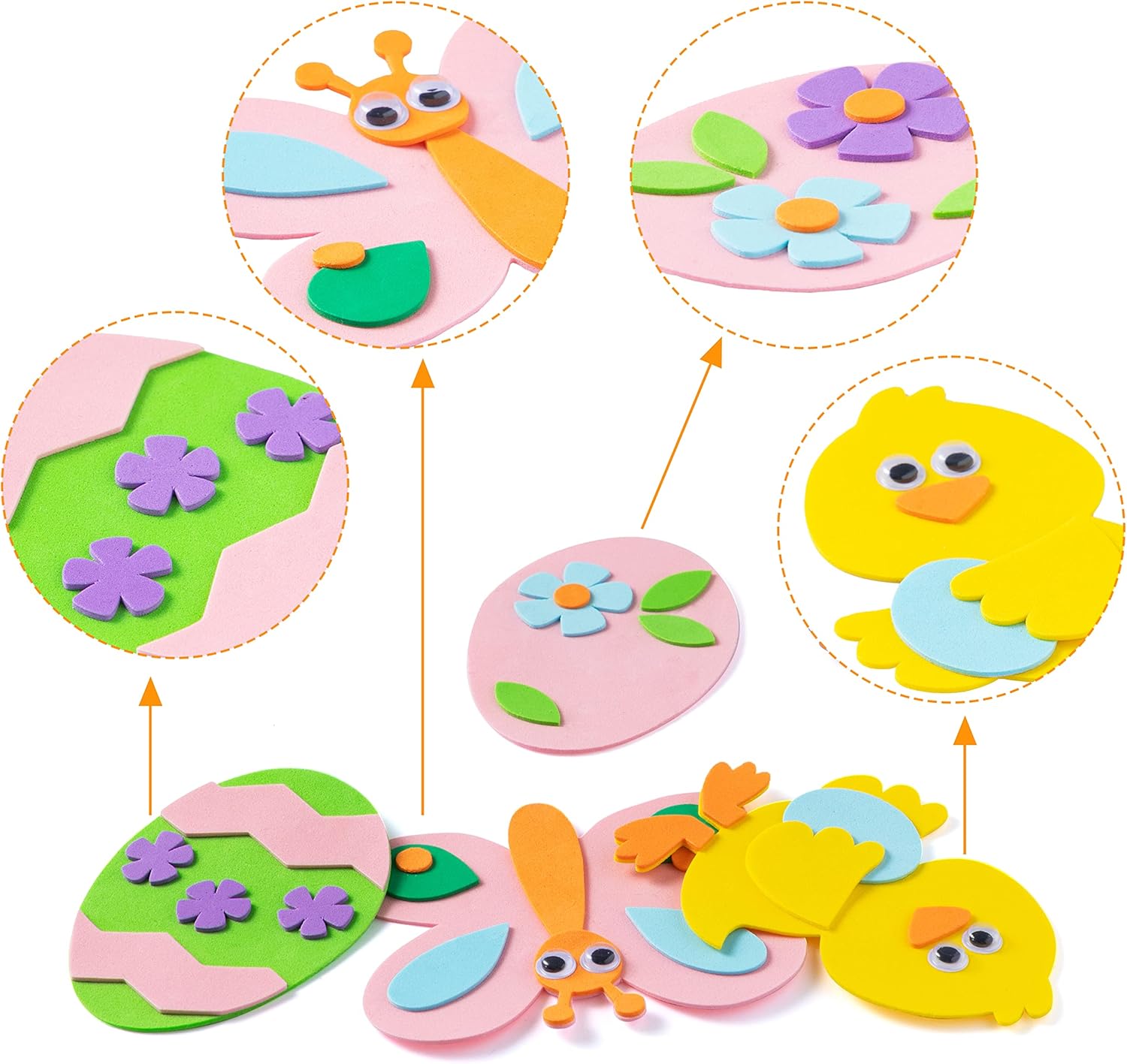 JOYIN Easter Egg Magnet Craft Set 24 Pack - Image 5