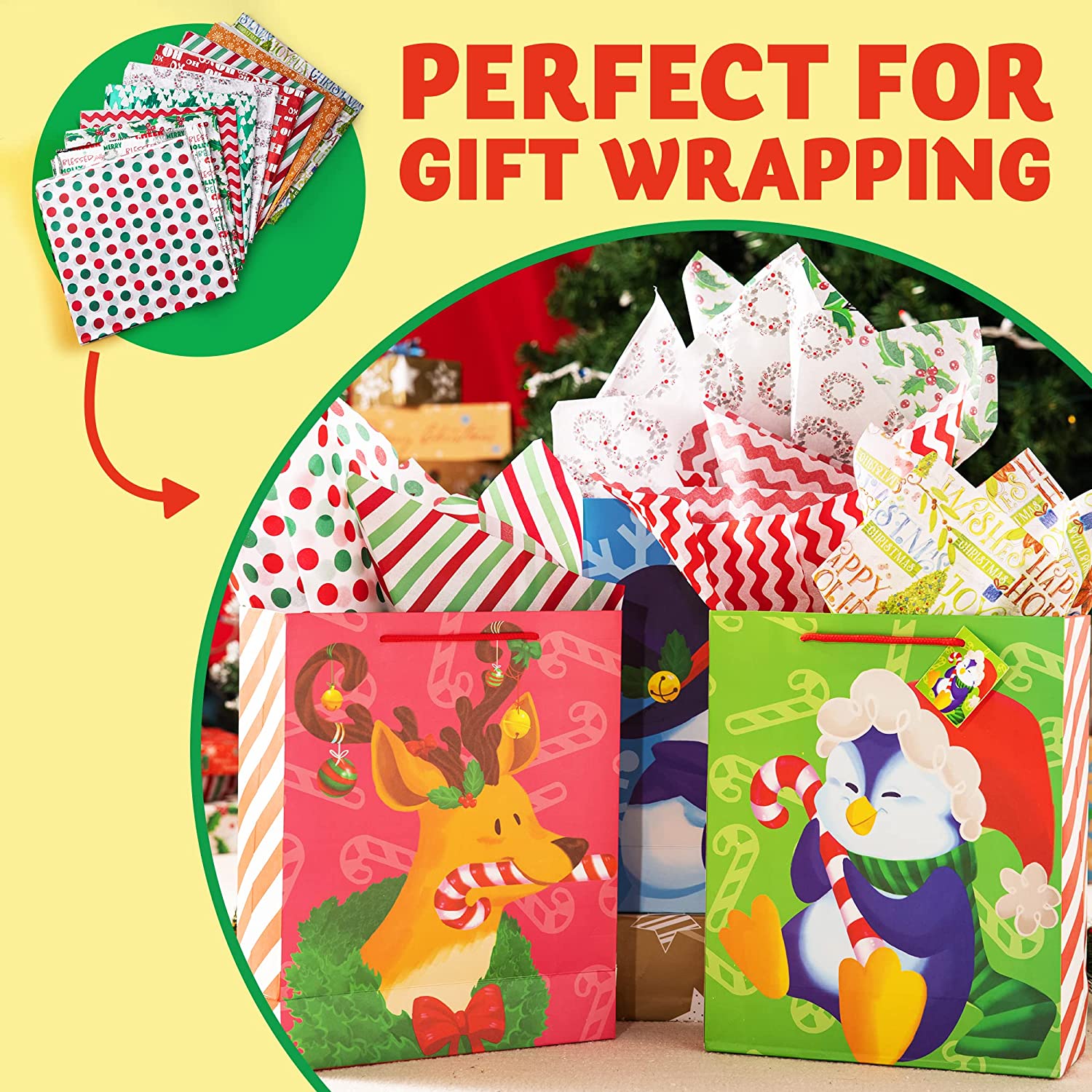 20in Tissue Paper Assortment (ten Colors), 150 Pcs - Image 5