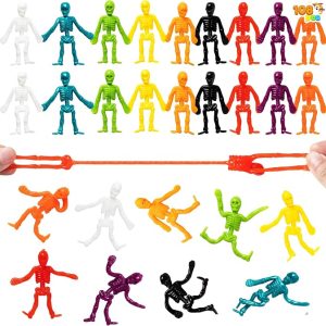 JOYIN 48 PCS Halloween Stretchy Skeletons - Party Favors for Kids