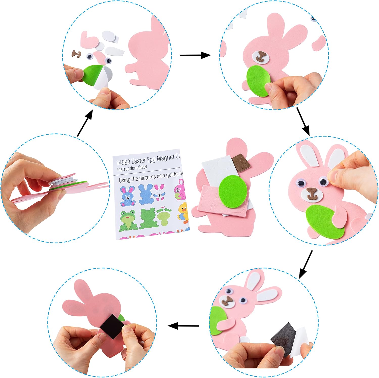 JOYIN Easter Egg Magnet Craft Set 24 Pack - Image 3