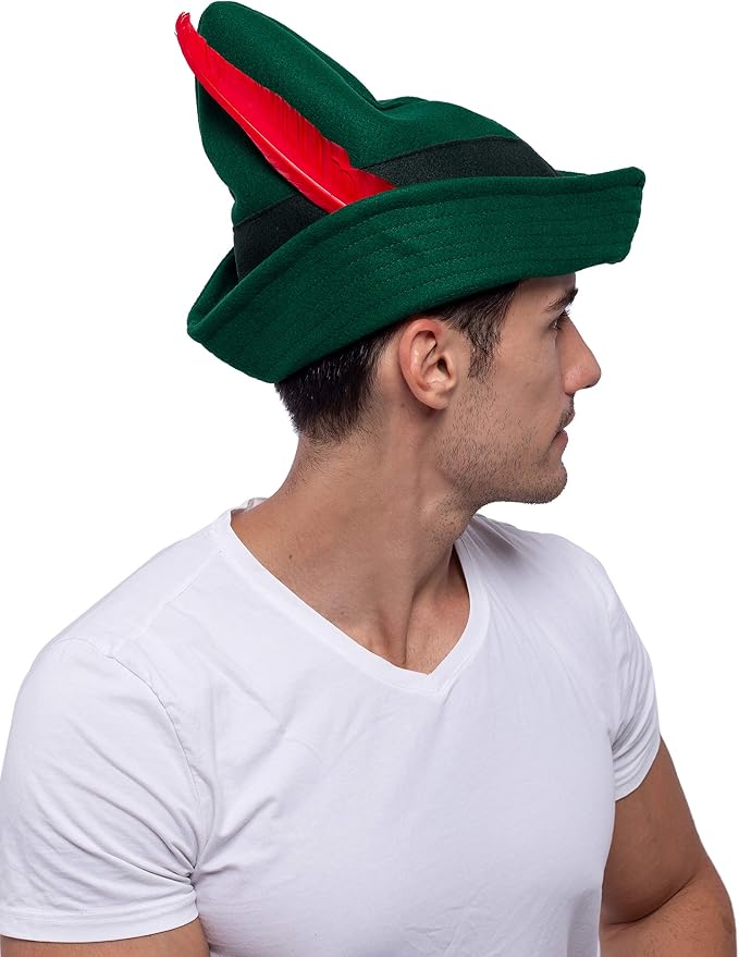 JOYIN Felt Robin Hood Hat with Feather - Classic Costume Accessory - Image 3