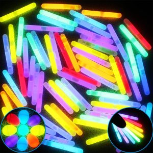 200 Pcs Mini Glow Sticks Bulk With 8 Colors