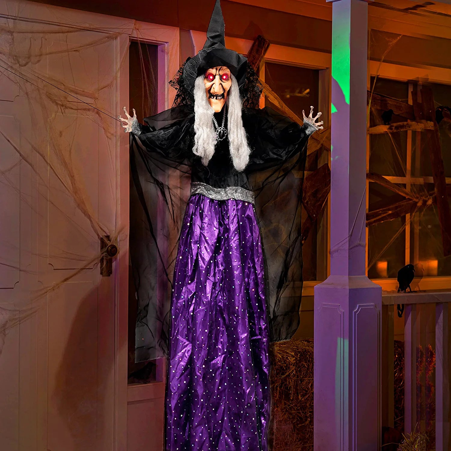 47in Animated Hanging Witch - Image 8