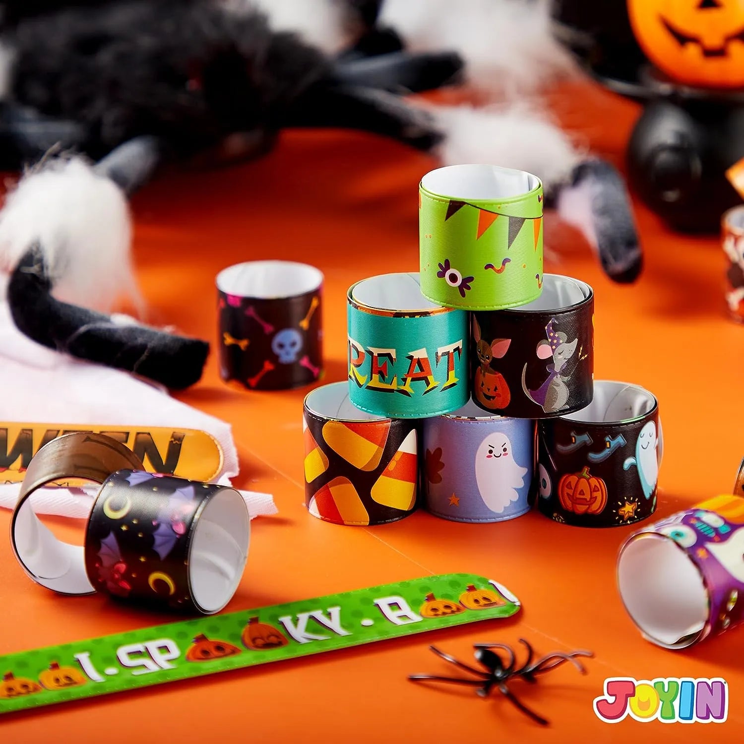 Halloween Themed Slap Bracelets, 72 Pcs - Image 7
