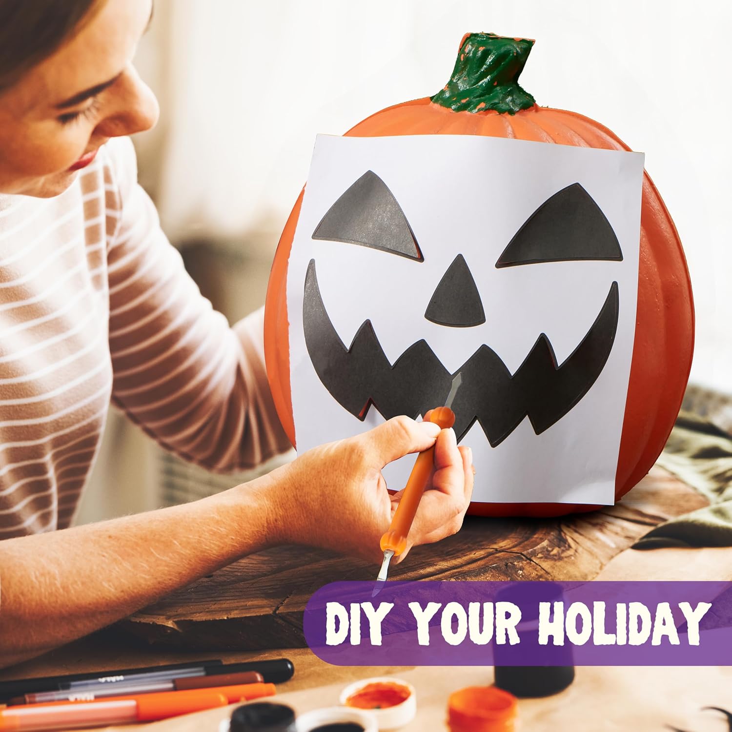 14 Pcs Halloween Pumpkin Carving Kit - Image 2