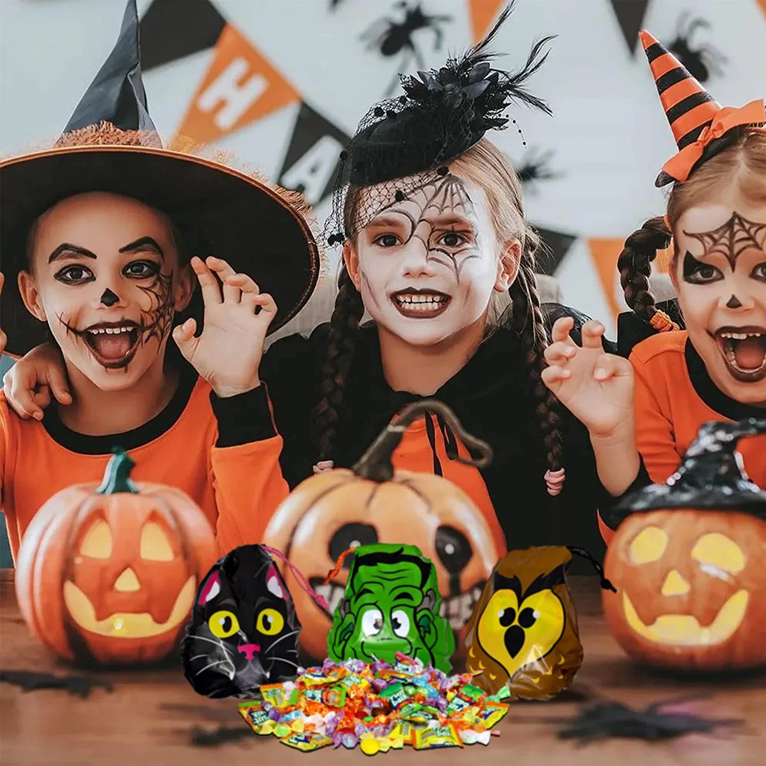 7.75in Halloween Drawstring Goody Bags, 72 Pcs - Image 4