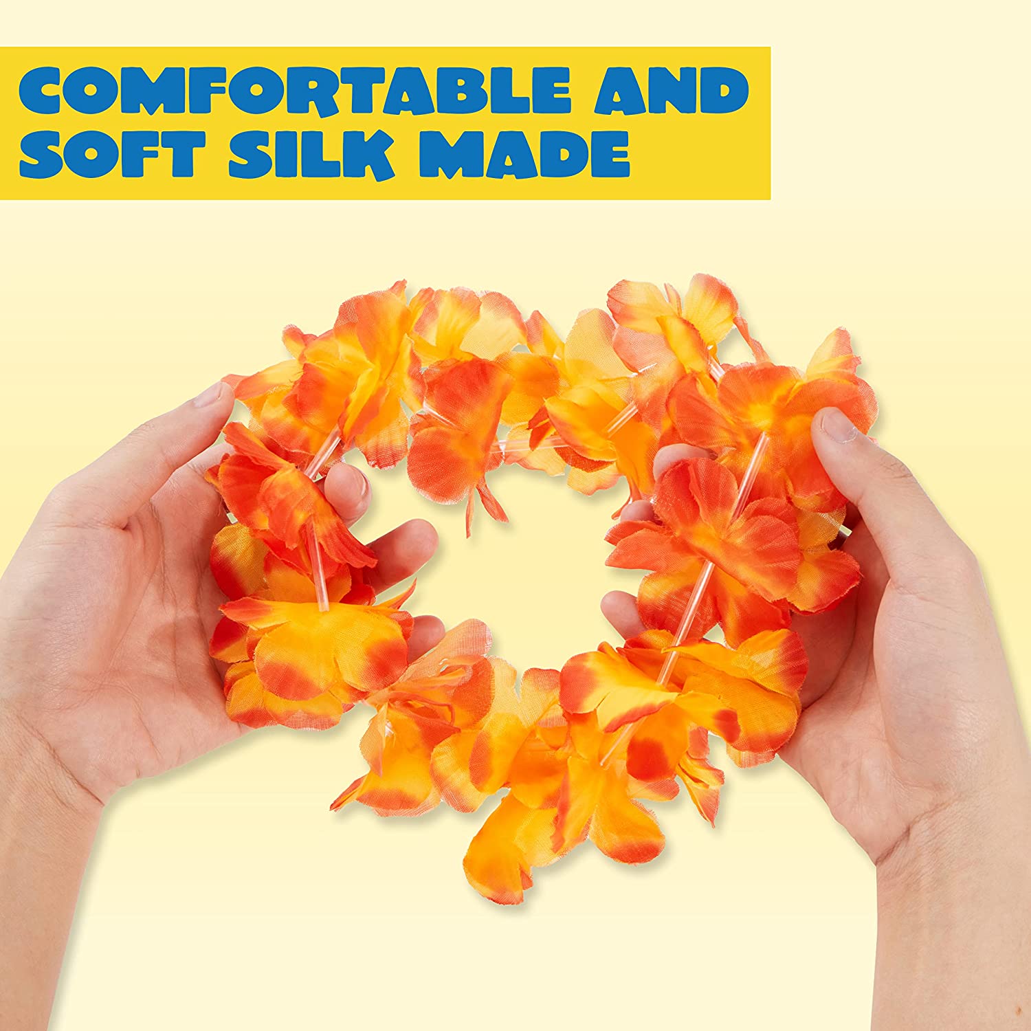 120Pcs Hawaiian Colorful Tropical Flower Leis Necklaces for Kids Adults - Image 2