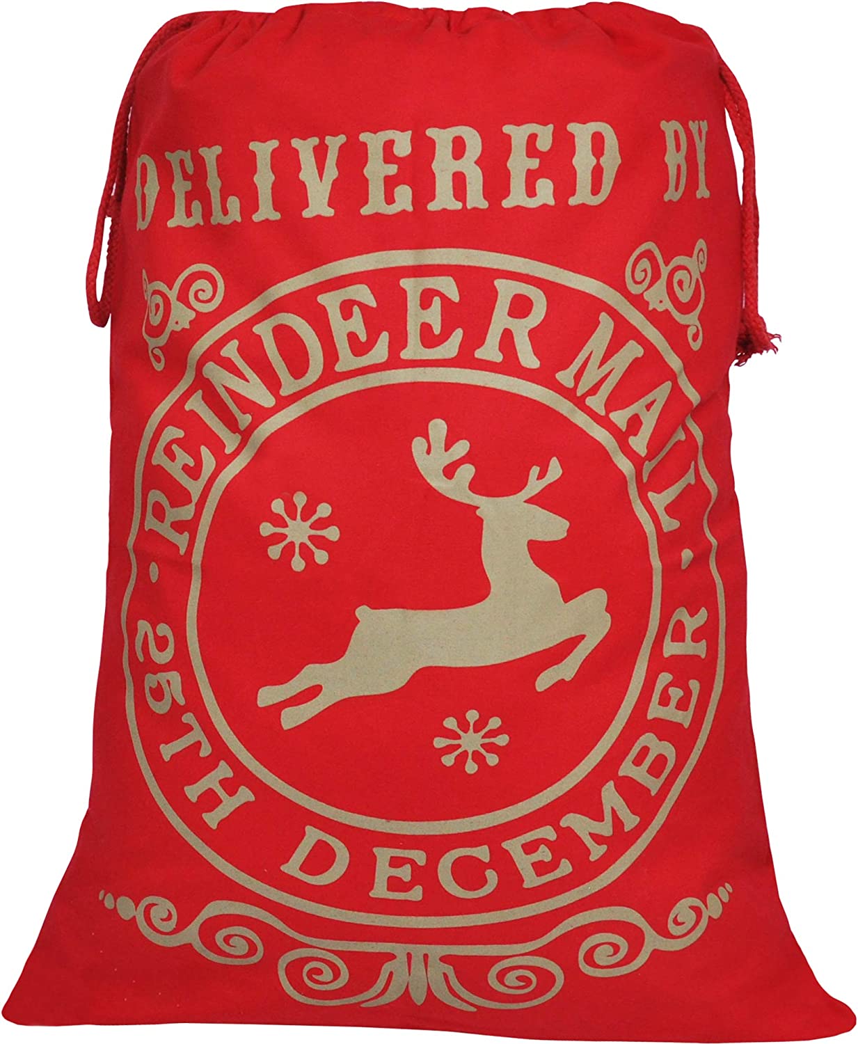 26in Santa Sacks Canvas Bags, 3 Pack - Image 4