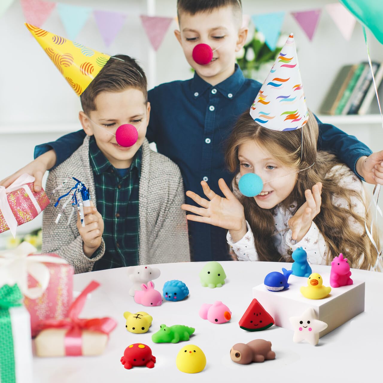 Random 25 Pack Mini Squishy Mochi, Party Favors for Kids - Image 8