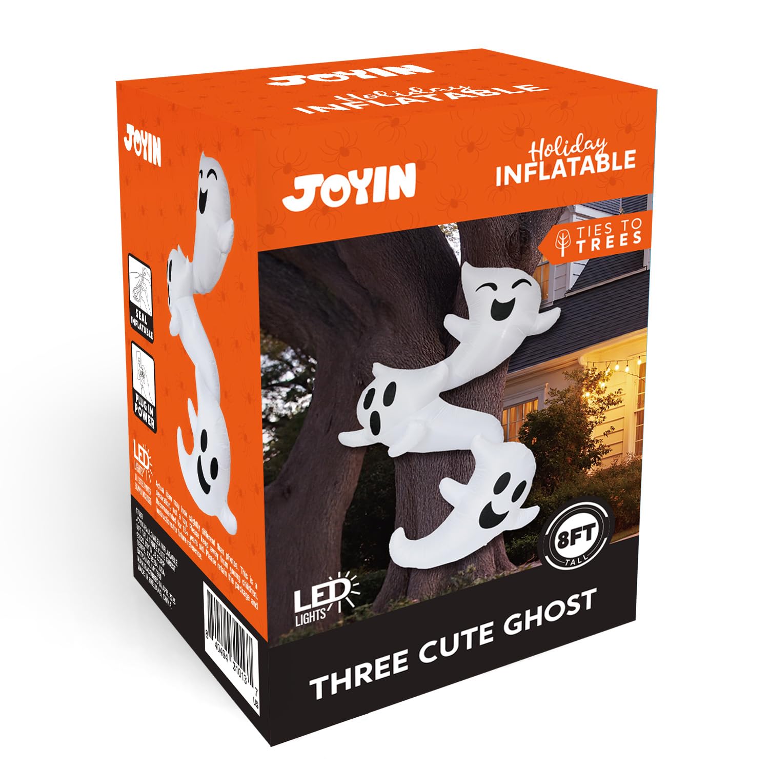 8ft Inflatable Ghosts Hugging Tree - Image 8
