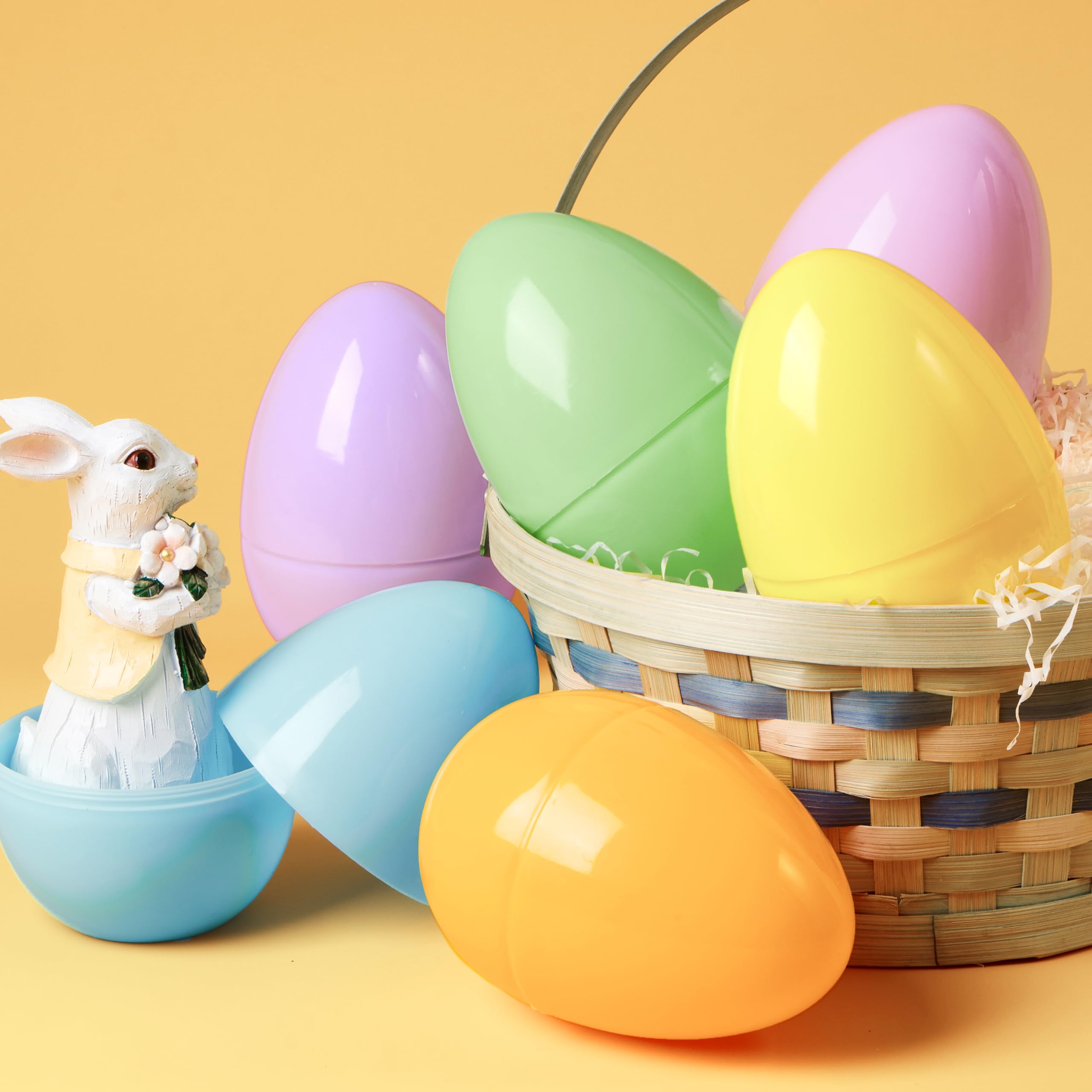 24Pcs Large Pastel Easter Eggs, 6 Inches Plastic Jumbo Eggs Fillable - Image 8