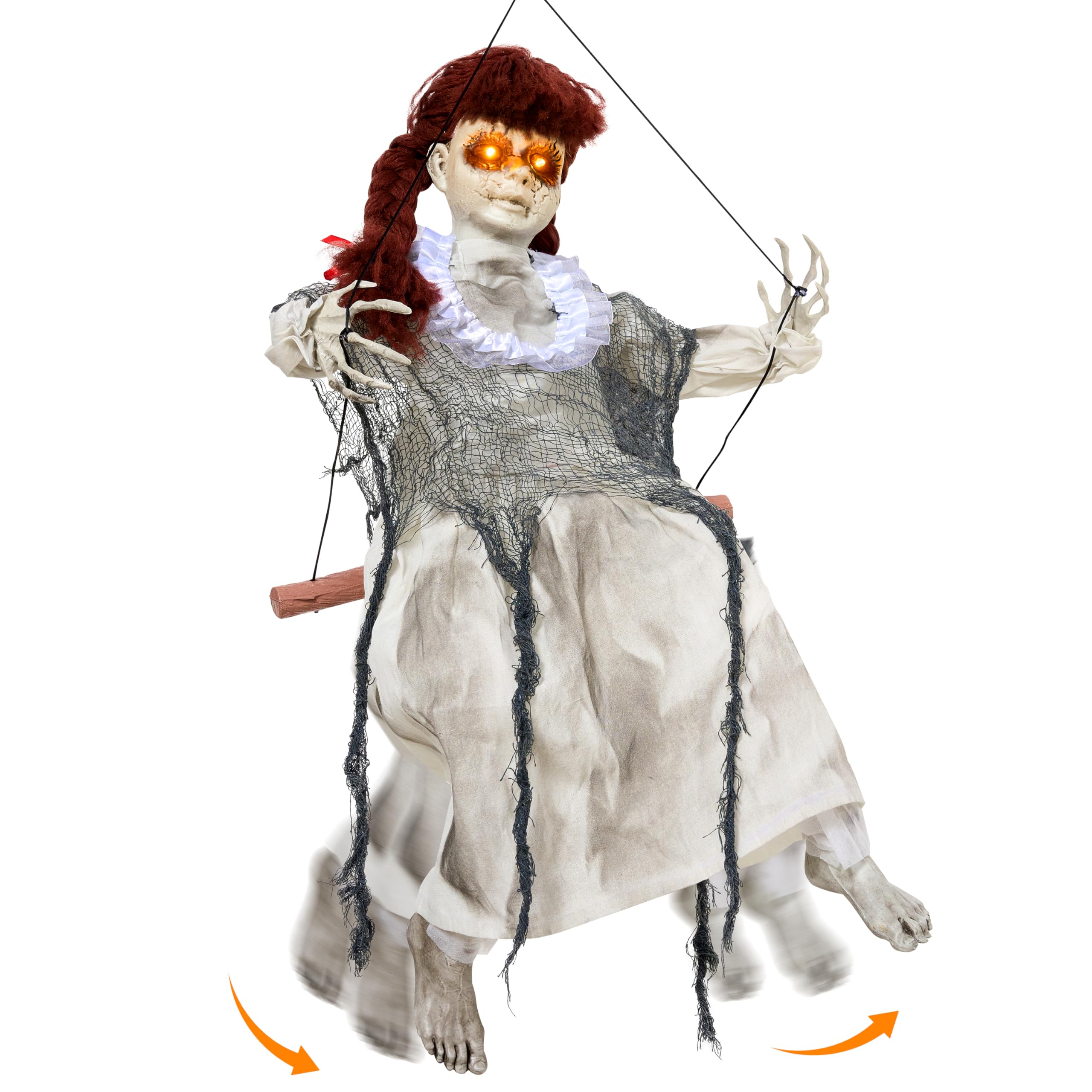 Halloween Hanging Scary Swing Girl - Image 8