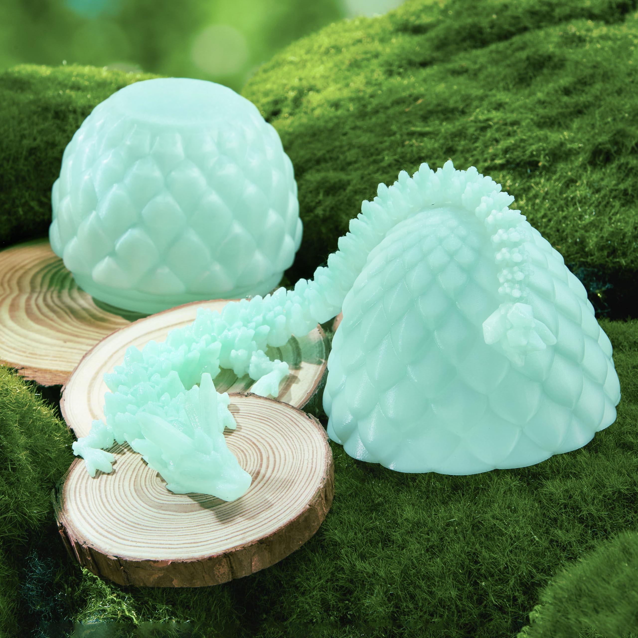 3D Printed Dragon Eggs with 12 Laser Glow Dragon Inside - Image 8