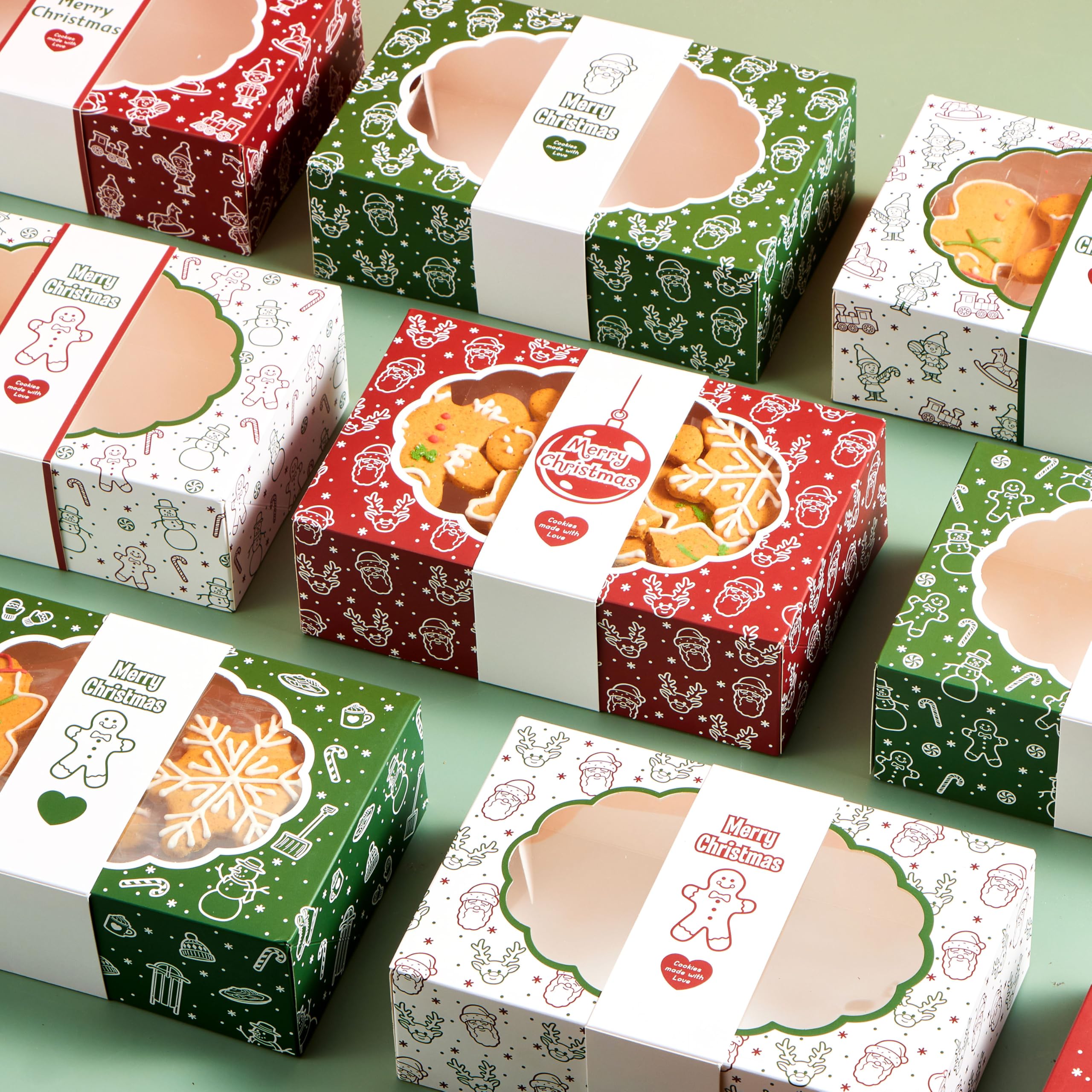 12PCS Christmas Cookie Boxes for Gift Giving - Image 7