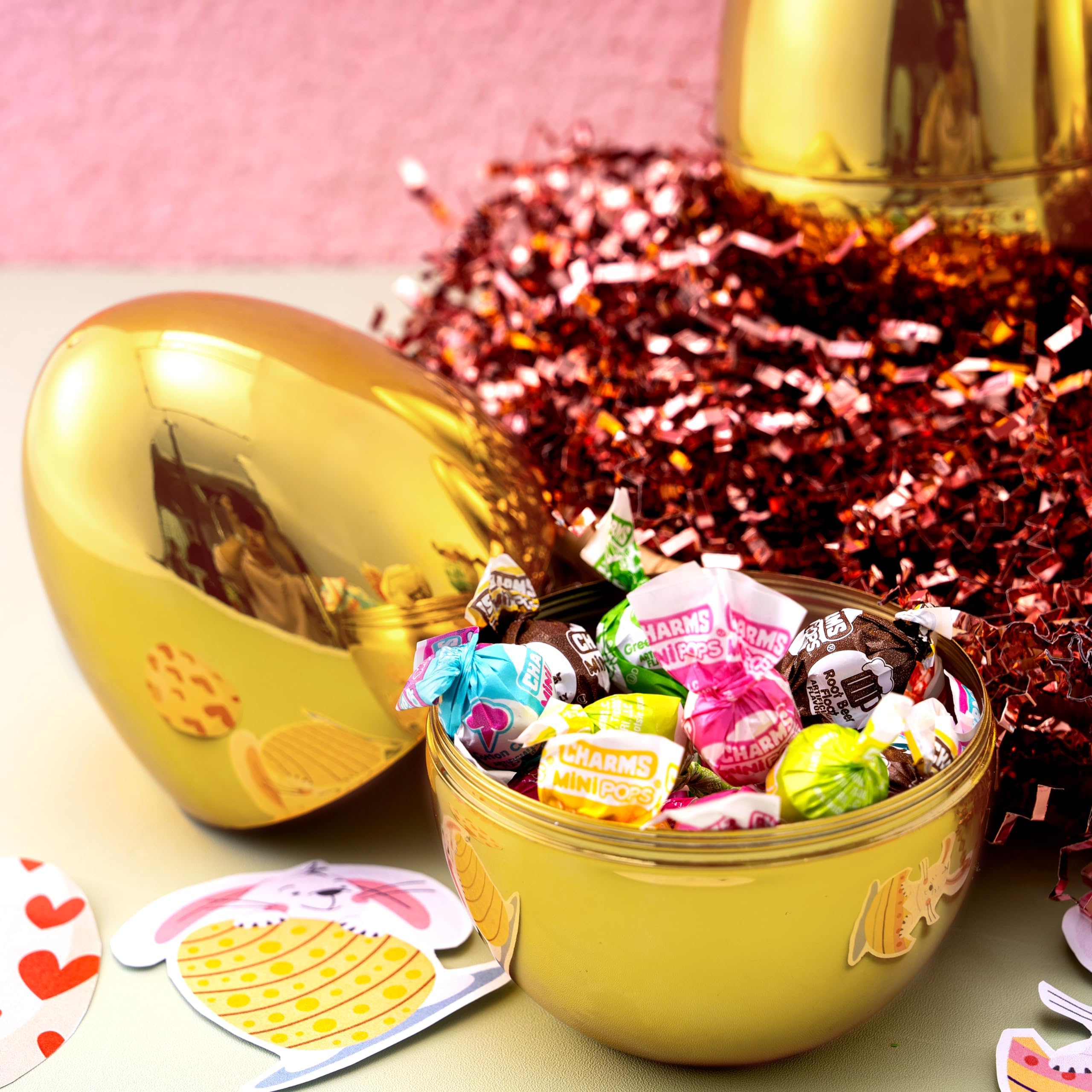 12Pcs Large Gold Easter Eggs, 6 Inches Metallic Jumbo Eggs Fillable - Image 8
