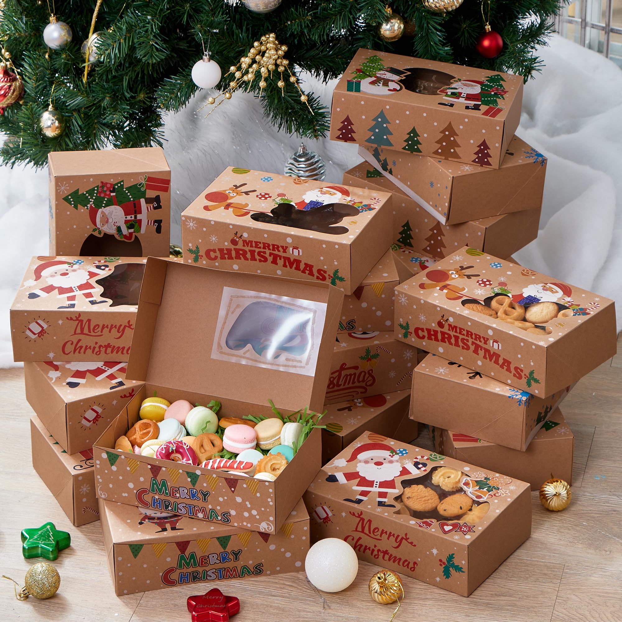 24PCS Christmas Cookie Boxes for Gift Giving - Image 8