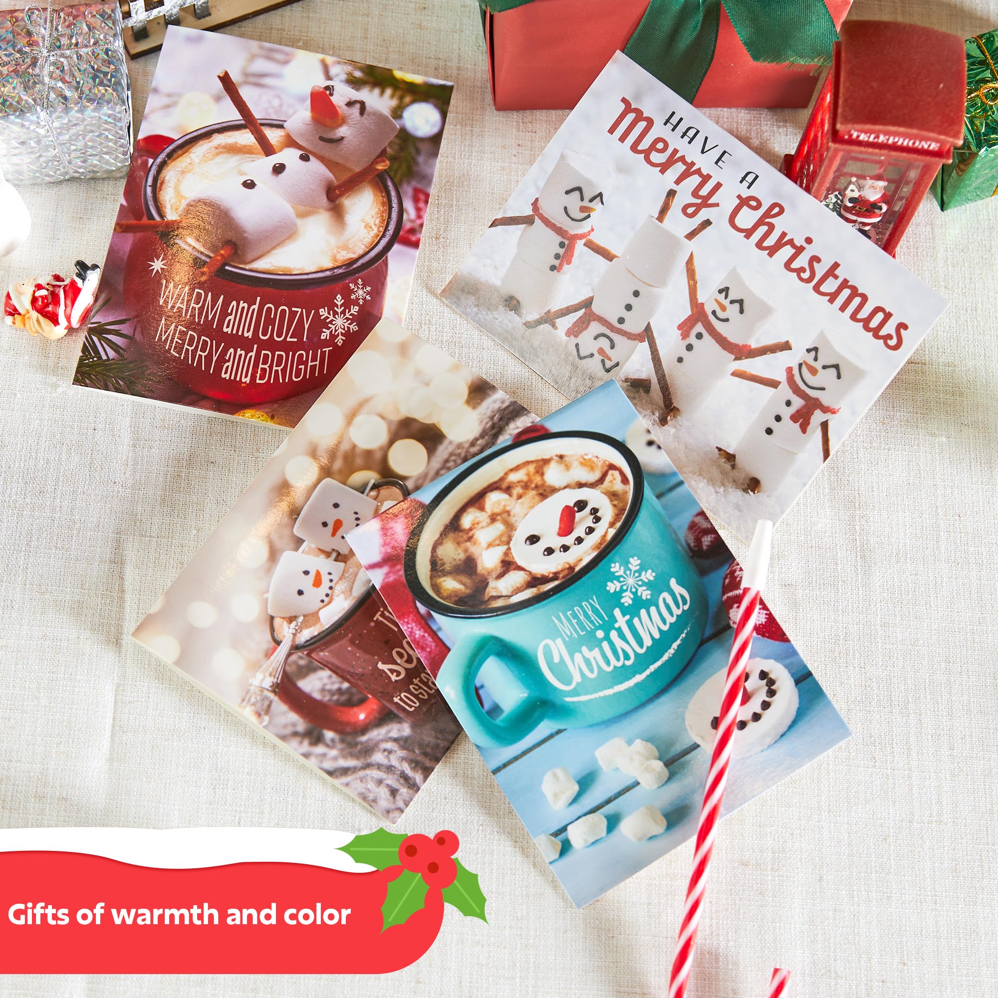 12 PCS Christmas Greeting Cards with Envelopes - Image 2