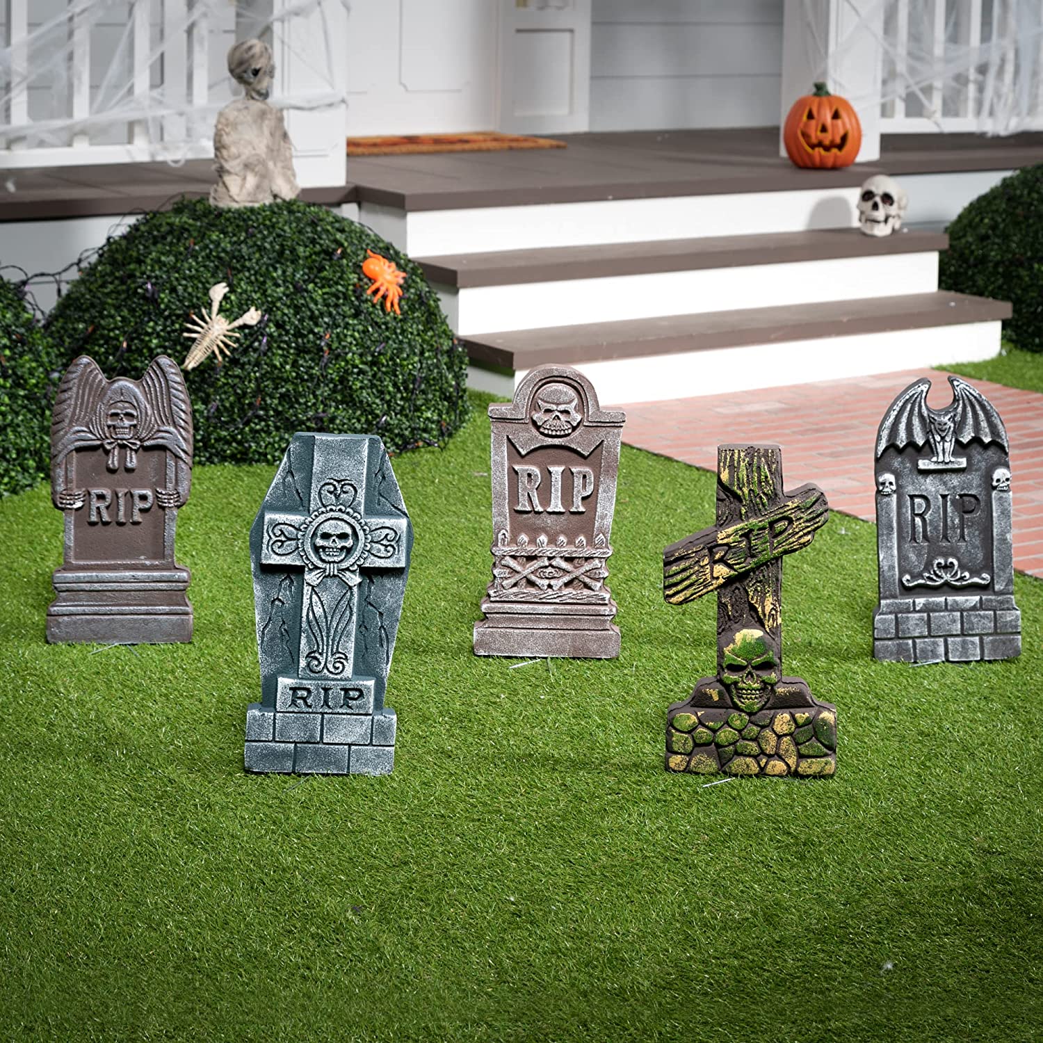 5-pack Realistic Foam Tombstones And Stands - Image 8