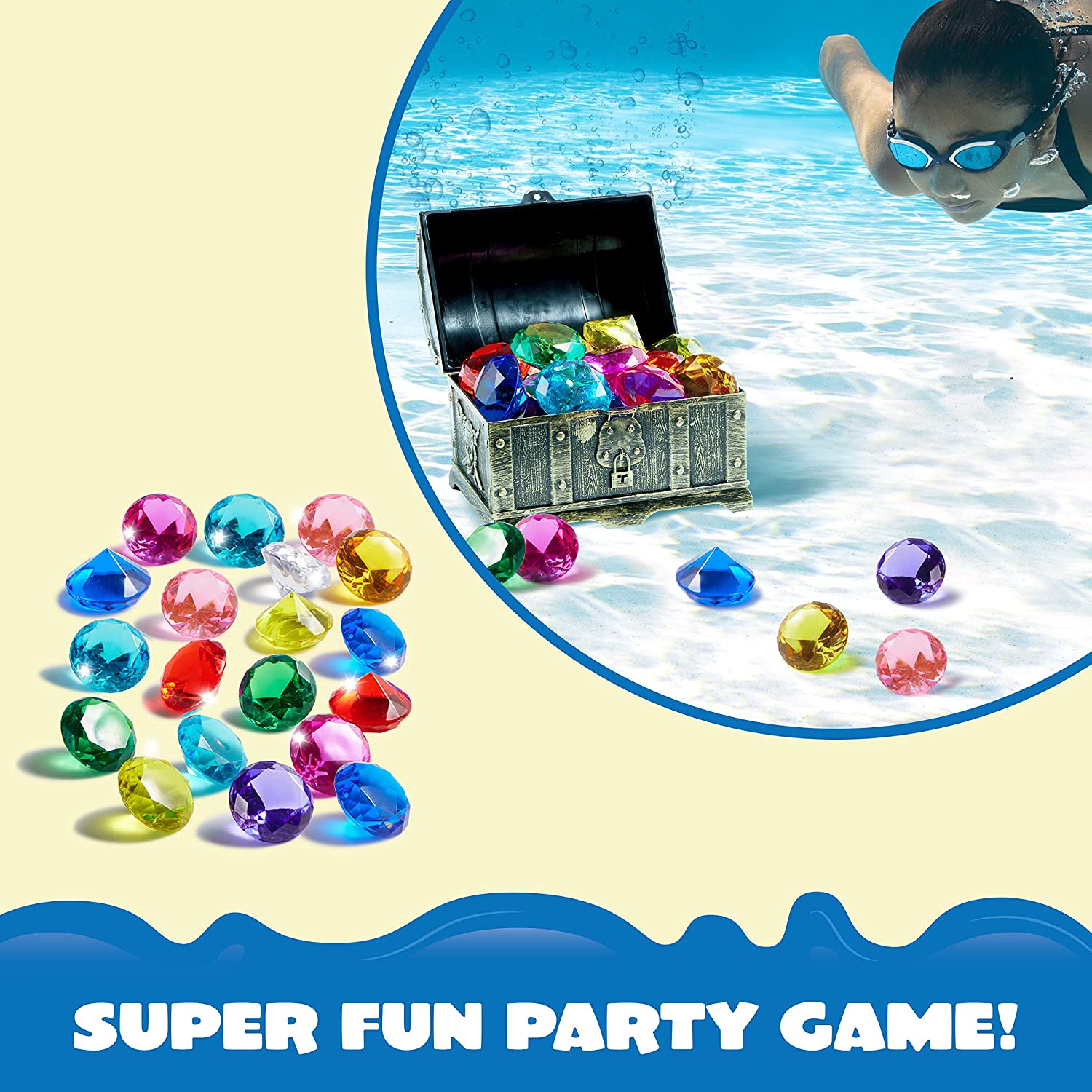 16Pcs Colorful Underwater Gem Pool Toys - Image 5