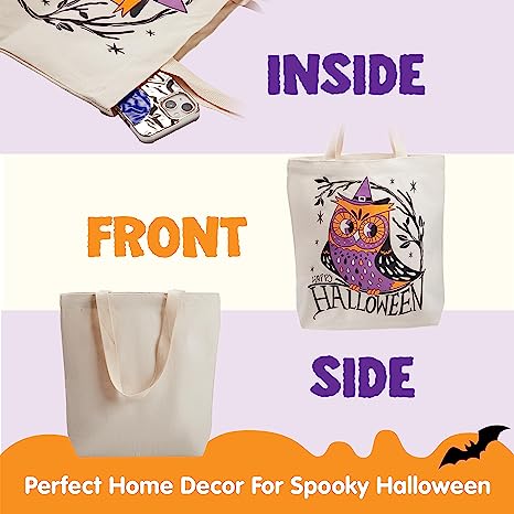 3 Large Halloween Tote Bags - Image 5